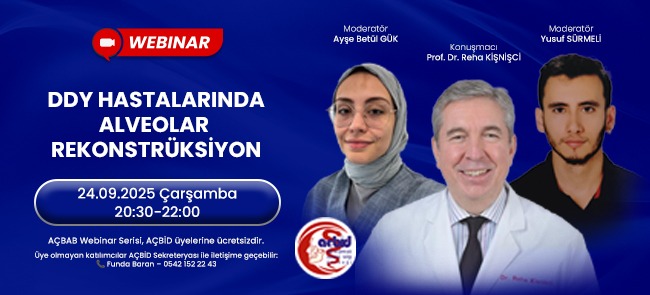 DDY HASTALARINDA ALVEOLAR REKONSTRÜKSİYON WEBINAR